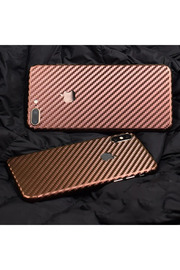 CepteToptan İphone 8 Plus Parlak Karbon Fiber Telefon Kaplaması Arka Sticker-(1903) - BRH021133-7806