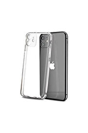 CepteToptan GOR İPhone 12 Pro 6.1 inch Kılıf Kamera Korumalı Şeffaf Silikon Kılıf-(19 - DROPX8698-1749