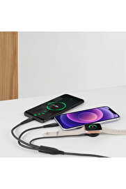 CepteToptan Ally 2x Type-c 100W-27W + Apple Watch İçin Type-c Şarj Kablosu-(1903) - DROPX8395-6100