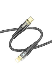 CepteToptan HOCO U121 Gold standard Transparent Discovery Edition 60W Type-C to iPhone Light - DROPX9147-3105