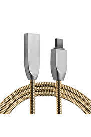 CepteToptan Ally Usb Type-C Zinc Alloy Dayanıklı 24 A Metal Usb Kablo-(1903) - DROPX5741-8982