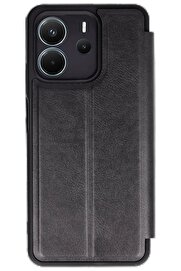CepteToptan Xiaomi Redmi Note 14 4G Kılıf Flip Cover - Siyah - DROPX1036-9299