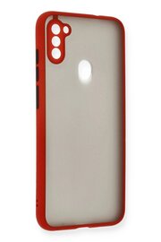 CepteToptan Samsung Galaxy A11 Kılıf Montreal Silikon Kapak - Kırmızı - DROPX7117-9891