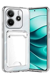 CepteToptan Xiaomi Redmi Note 14 4G Kılıf Kart Şeffaf Silikon - Şeffaf - DROPX6357-7073