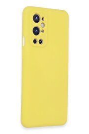 CepteToptan One Plus 9 Pro Kılıf Nano içi Kadife Silikon - Sarı - DROPX6829-3756