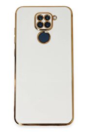 CepteToptan Xiaomi Redmi Note 9 Kılıf Volet Silikon - Beyaz - DROPX3676-6619