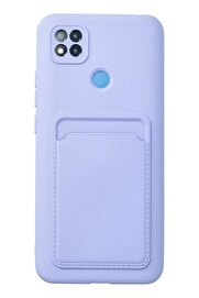 CepteToptan Xiaomi Redmi 9C Kılıf Kelvin Kartvizitli Silikon - Lila - DROPX5203-4747