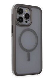 CepteToptan iPhone 15 Pro Max Toras Airbag Magsafe Kapak - Titan Gri - DROPX6602-1561