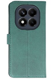CepteToptan Xiaomi Redmi Note 14 Pro 5G Kılıf Trend S Plus Kapaklı Kılıf - Yeşil - DROPX2718-4981