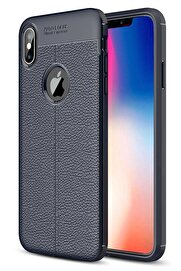 CepteToptan iPhone XS Max Kılıf Auto Focus Kapak - Lacivert - DROPX8992-3279