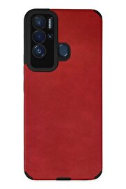 CepteToptan Tecno Pova Neo Kılıf Loop Deri Silikon - Kırmızı - DROPX9352-5277