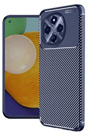 CepteToptan Tecno Spark 30 Pro Kılıf Auto Focus Karbon Kapak - Lacivert - DROPX5544-4161
