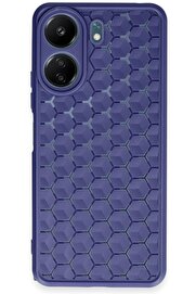 CepteToptan Xiaomi Redmi 13C Kılıf Petek Silikon Kapak - Lacivert - DROPX8126-1878