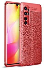 CepteToptan Xiaomi Mi Note 10 Lite Kılıf Auto Focus Kapak - Kırmızı - DROPX8366-6874