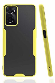 CepteToptan Oppo A96 Kılıf Platin Silikon - Sarı - DROPX4709-9792