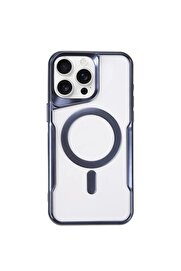 CepteToptan iPhone 14 Pro Kılıf Boyi Magsafe Silikon Kapak - Lacivert - DROPX6608-2021