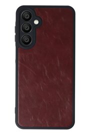 CepteToptan Samsung Galaxy A55 5G Kılıf Aras Deri Kapak - Bordo - DROPX9759-1761