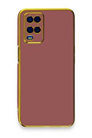 CepteToptan Oppo A54 4G Kılıf Volet Silikon - Kırmızı - DROPX8810-1316