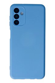 CepteToptan Samsung Galaxy A04S Kılıf Nano içi Kadife Silikon - Mavi - DROPX2392-6377
