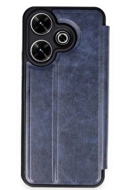 CepteToptan Xiaomi Redmi 13 4G Kılıf Flip Cover - Lacivert - DROPX8023-8325