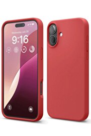 CepteToptan iPhone 16 Plus Kılıf Nano içi Kadife Silikon - Kırmızı - DROPX9643-2507