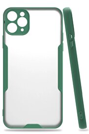 CepteToptan iPhone 11 Pro Kılıf Platin Silikon - Yeşil - DROPX4008-4752