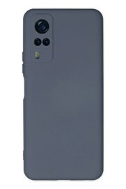 CepteToptan Vivo Y53S Kılıf Nano içi Kadife Silikon - Gri - DROPX6389-9714