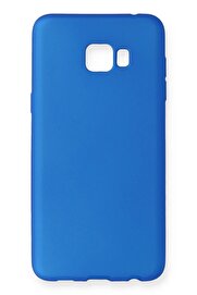 CepteToptan Samsung Galaxy C7 Pro Kılıf First Silikon - Mavi - DROPX8565-1302