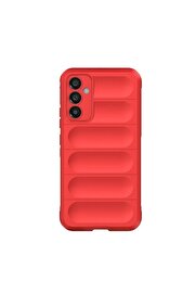 CepteToptan Samsung Galaxy A16 5G Kılıf Optimum Silikon - Kırmızı - DROPX2638-6326