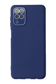 CepteToptan Samsung Galaxy A22 Kılıf Lansman Glass Kapak - Sky Blue - DROPX7657-1865
