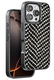 ykavm Venco iPhone 16 Pro Viper Kapak - Siyah