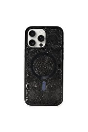 CepteToptan iPhone 16 Pro Max Kılıf Diamond Magsafe Kapak - Siyah - NEO6648-7627