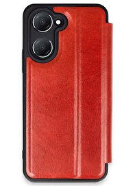 CepteToptan Vivo Y18 Kılıf Flip Cover - Kırmızı - DROPX8104-1530