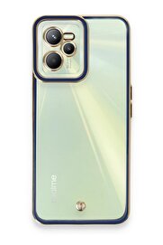 CepteToptan Realme C35 Kılıf Liva Lens Silikon - Mavi - DROPX4796-2523