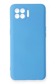 CepteToptan Oppo Reno 4 Lite Kılıf Nano içi Kadife Silikon - Mavi - DROPX4247-9074