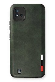 CepteToptan Realme C11 2021 Kılıf Loop Deri Silikon - Yeşil - DROPX5790-8917