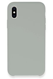 CepteToptan iPhone XS Kılıf Lansman Legant Silikon - Açık Gri - DROPX6952-9274
