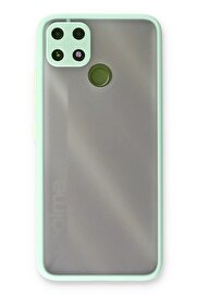 CepteToptan Realme C25 Kılıf Montreal Silikon Kapak - Turkuaz - DROPX6432-1755