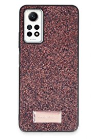 CepteToptan Xiaomi Redmi Note 12 Pro 4G Bright Simli Kapak - Derin Mor - DROPX9875-2456