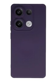 CepteToptan Xiaomi Redmi Note 13 Pro 4G Kılıf Nano içi Kadife Silikon - Mor - DROPX2609-1402