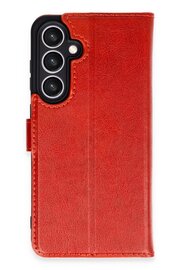 CepteToptan Samsung Galaxy S24 FE Kılıf Trend S Plus Kapaklı Kılıf - Kırmızı - DROPX9905-2173
