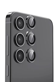 CepteToptan Samsung Galaxy S25 Plus Raze Metal Kamera Lens - Siyah - DROPX5111-7877