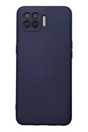 CepteToptan Oppo Reno 4 Lite Kılıf Nano içi Kadife Silikon - Lacivert - DROPX9986-9435