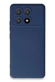 CepteToptan Xiaomi Poco X6 Pro Kılıf Nano içi Kadife Silikon - Lacivert - DROPX3523-7385