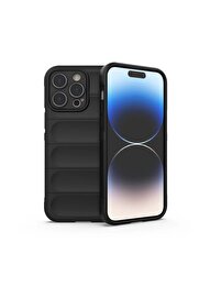 CepteToptan iPhone 16 Pro Kılıf Optimum Silikon - Siyah - DROPX7614-1833