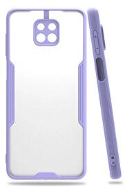 CepteToptan Xiaomi Redmi Note 9S Kılıf Platin Silikon - Lila - DROPX5698-2815