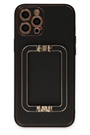 CepteToptan iPhone 12 Pro Kılıf Coco Elit Kapak - Siyah - DROPX9793-8865