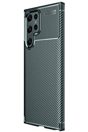 CepteToptan Samsung Galaxy S25 Ultra Kılıf Auto Focus Karbon Kapak - Koyu Yeşil - DROPX5872-6922