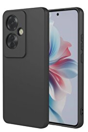 CepteToptan Oppo Reno 11F Kılıf First Silikon - Siyah - DROPX3880-3355