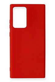 CepteToptan Samsung Galaxy Note 20 Ultra Kılıf Nano içi Kadife Silikon - Kırmızı - DROPX7390-5229